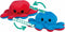 Octopus Knuffel Pluche Omkeerbaar, 19cm