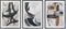 Schilderij DKD Home Decor Abstract (50 x 3 x 70 cm) (3 Stuks) (12 Stuks)