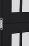 vidaXL - Kamerscherm - met - 5 - panelen - massief - paulowniahout - zwart
