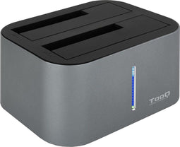 TooQ TQDS-805G - Dock Station - 2.5"/3.5" HDD/SSD SATA USB 3.0 - Aluminium