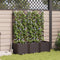 vidaXL - Tuinbak - met - Trellis - 120x40x143 - cm - Bruin