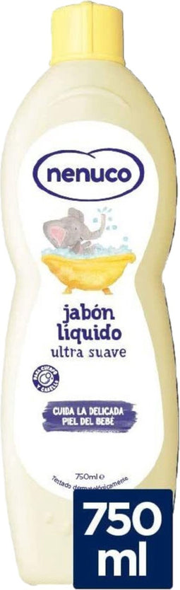 Nenuco vloeibaar zeep/Shampoo baby- Aloe Vera - Jabón Liquido - Ultra Suave/ 750ml - 1 stuk