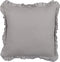 GLABRA - Sierkussen set van 2 - Grijs - 45 x 45 cm - Linnen