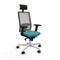 Bureaustoel met hoofdsteun Piqueras y Crespo 2D026N1 Turkoois