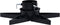 vidaXL Kerstboomstandaard - Stervorm - Waterreservoir - Zwart - 47x47x13,5 cm