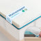 Ella Topper 140x200 cm - Matrastopper Gel Infused Traagschuim & Aircell-schuim - Wit