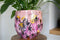 TS Collection - Bloempot Polly pink - 28x25 - Metaal & Epoxy - Exclusieve woonitems voor binnen - Handgemaakt - Unieke print - Designed by Lammie