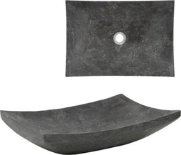 vidaXL - Gootsteen - 50x35x12 - cm - marmer - zwart