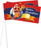 Witbaard Zwaaivlag Sinterklaas 22 X 12 Cm Papier Rood 50 Stuks