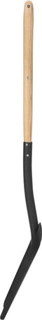 vidaXL - Spade - YD-greep - staal - en - essenhout
