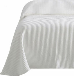 Sprei Alexandra House Living Bali Wit 180 x 270 cm