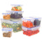 Set van stapelbare en luchtdichte voedselcontainers Max Home 27 x 12 x 20 cm 6 Stuks