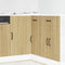 vidaXL - Keuken - onderkast - Kalmar - bewerkt - hout - sonoma - eikenkleurig