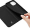 Dux Ducis - Slim bookcase hoes - Geschikt voor iPhone 13 Mini - Zwart