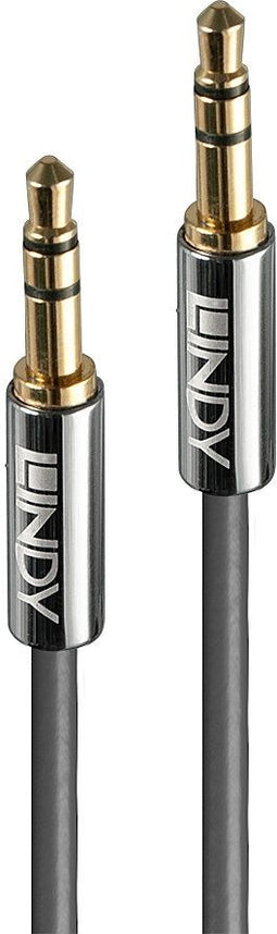 Lindy 35321 - Kabel Audio Jack 3,5 mm - 1 m - Antraciet Grijs