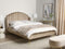 AMBILLOU - Tweepersoonsbed - Taupe - 140 x 200 cm - Fluweel