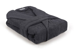 capa home comfortabele badjas - antraciet - maat XL