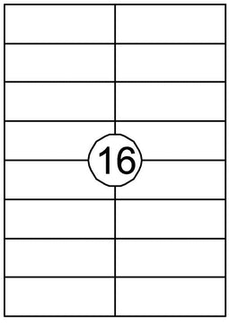Quantore - Etiket 105x37mm 1600st | 10 stuks