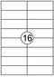 Quantore - Etiket 105x37mm 1600st | 10 stuks