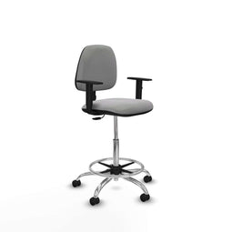 Piqueras y Crespo B1D05RF - Bureaustoel - Hoogteverstelbaar met armleuning - Lichtgrijs