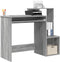 vidaXL - Bureau - Grijs - Sonoma - 106x40x88,5 - cm - Geperst - Hout