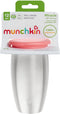 Munchkin Stainless Steel Miracle 360° Sippy Cup - Antilekbeker - 100% waterdicht - Fel Roze