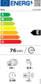 Balay 3VN4030BA, Vrijstaand, Slimline (45 cm), Wit, Wit, Knoppen, 1,75 m