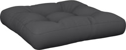 vidaXL - Palletkussen - 50x50x12 - cm - stof - zwart