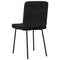 vidaXL - Eetkamerstoelen - 2 - st - fluweel - zwart