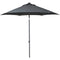 Rhino Lugo Parasol - Ø200 cm - Kantelbaar en in hoogte verstelbaar - Grijs