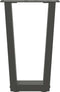 vidaXL - Eettafelpoten - 2 - st - V-vormig - 38x(42-43,3) - cm - staal - antraciet