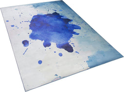 ODALAR - Laagpolig vloerkleed - Blauw - 160 x 230 cm - Polyester