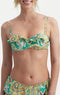 CYELL Paisley Perfect - bikinitop met voorgevormde cups en beugel - Maat 70E - Groen