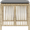 vidaXL - Tuinkrukken - 4 - st - kussens - 41x41x36 - cm - poly - rattan - gemengd - beige
