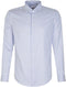 Seidensticker slim fit overhemd - popeline - strijkvrij - blauw gestreept - Boordmaat: 42
