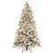 Coast kunstkerstboom 210 cm - geflockt winterdesign - 1684 takpunten - 300 warmwitte ledlampjes