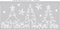 Anna's Collection - White Window Deco 23X49 cm Xmas Tree Snowman Xm...