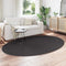 vidaXL - Tapijt - 'HUARTE'Antraciet - 160x230 - cm - Ovaal