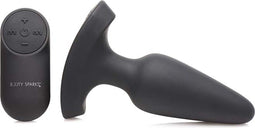 XR Brands Laser Fuck Me - Butt Plug met Afstandsbediening - Medium black