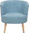ODENZEN - Fauteuil - Blauw - Polyester