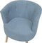 ODENZEN - Fauteuil - Blauw - Polyester