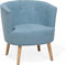ODENZEN - Fauteuil - Blauw - Polyester