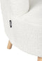 ODENZEN - Fauteuil - Wit - Bouclé