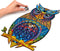 UNIDRAGON Houten Puzzel Voor Volwassenen Dier - Charmante Uil - 700 stukjes - Royal Size 35x60 cm