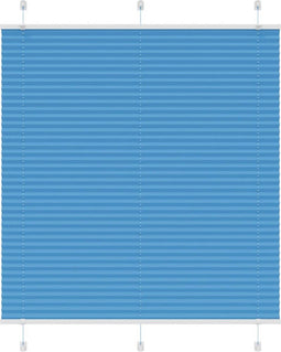 vidaXL - Plissé - rolgordijn - 120x150cm - stofbreedte - 119,4cm - polyester - blauw