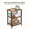 Goliving Keukentrolley - Keukenorganizer - Bruin - 60 x 40 x 89 cm