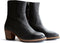 Travelin Bordeaux - Dames enkellaars - Leer - Zwart - Maat 39