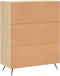 vidaXL - Dressoir - 69,5x34x90 - cm - bewerkt - hout - sonoma - eikenkleurig