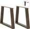 vidaXL - Eettafelpoten - 2 - st - V-vormig - 50x(42-43,3) - cm - staal - naturel