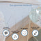 BYRKLUND Molton Hoeslaken - 90x200 cm - 80% Katoen / 20% Polyester - Wit